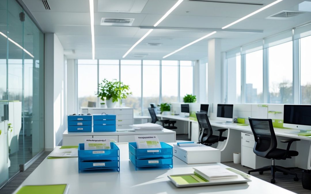 Praktiske løsninger til et rent og organiseret kontormiljø