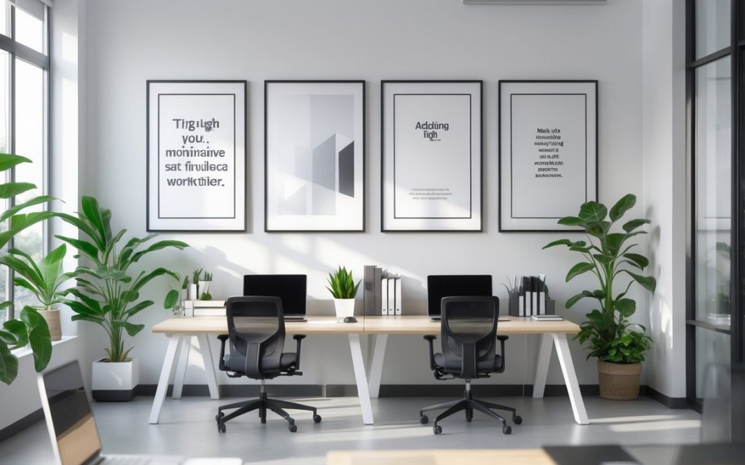 Sådan skaber du et inspirerende arbejdsmiljø med plakatrammer til kontorindretning
